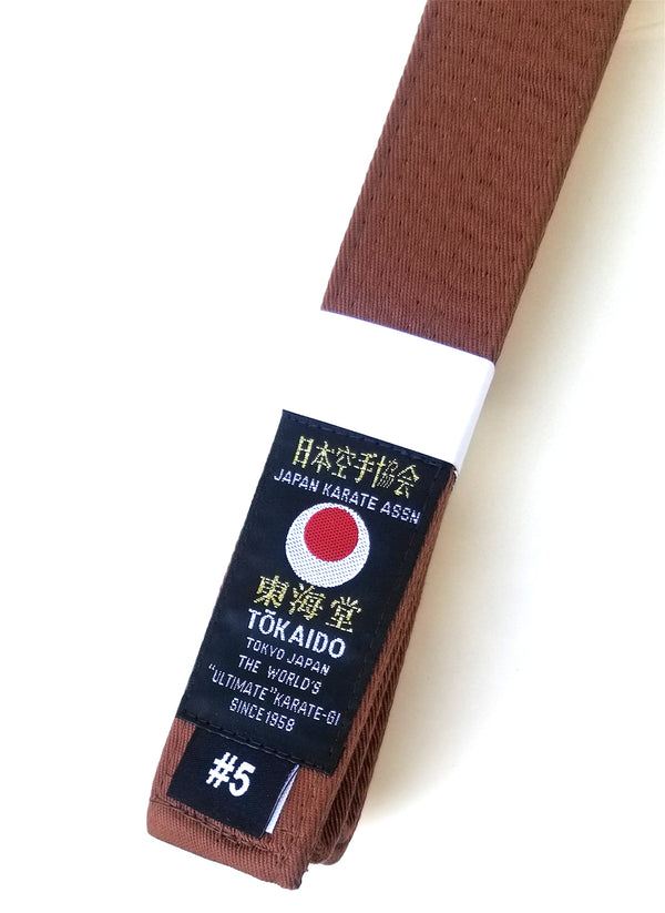 Tokaido JKA Karate Brown Belt - 1.5"